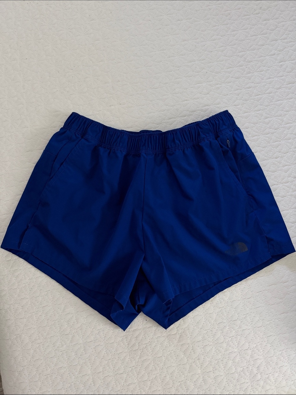 Athletic Running Shorts in Deep Blue with Elastic Waistband